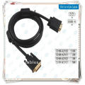 High Quality Gold Plated 1.5m Black dvi 24+5 to vga cable male to male cable with 2 Ferrit